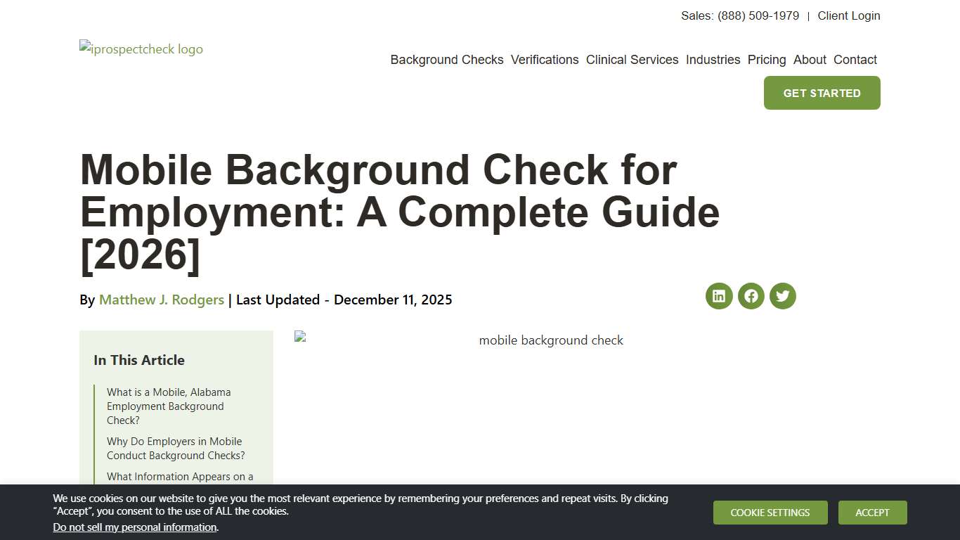Mobile Background Check for Employment: A Complete Guide [2026] - iprospectcheck